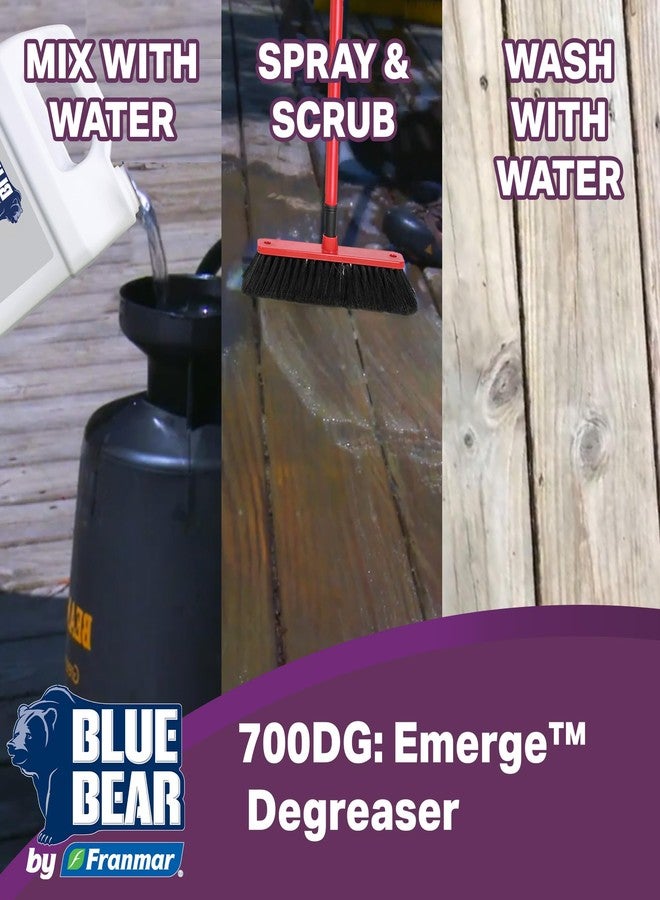 BLUE BEAR 700DG: Emerge Degreaser – Low-Odor, Biodegradable Cleaner Removes Oil, Grease, Dirt & Grime from Concrete, Tile, Wood, Stone & Tools – Safe for Heavy-Duty & Everyday Cleaning – 1 Qt - Image 3